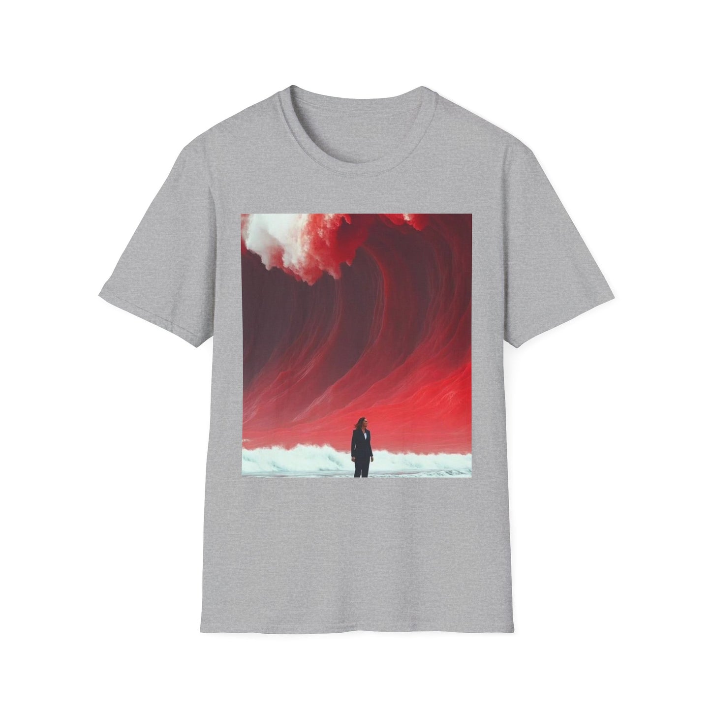 Red Wave Unisex Softstyle T-Shirt