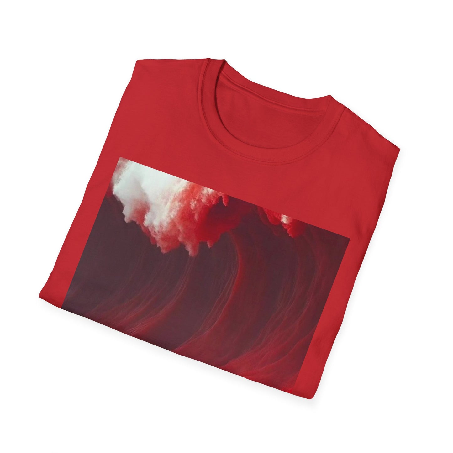 Red Wave Unisex Softstyle T-Shirt