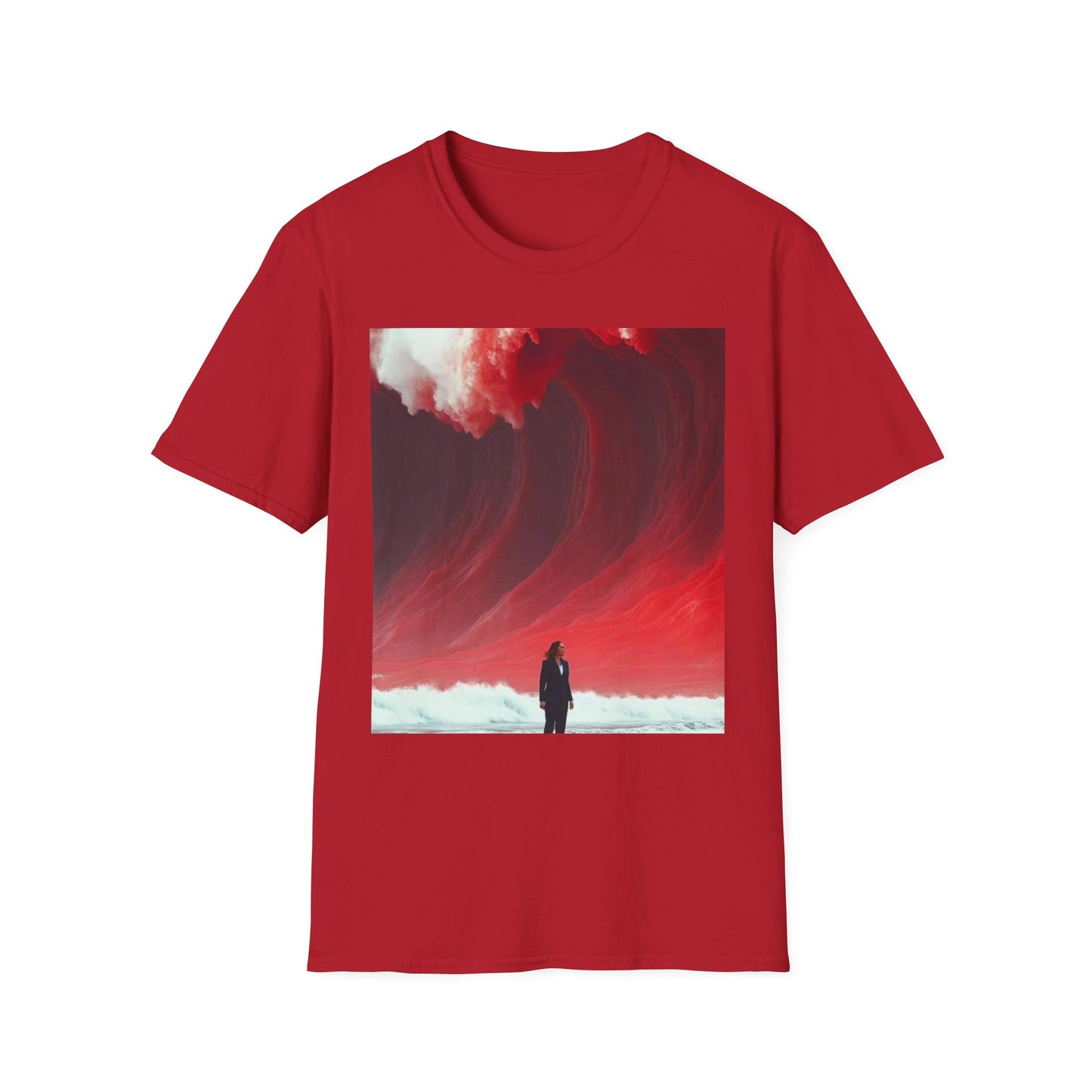 Red Wave Unisex Softstyle T-Shirt