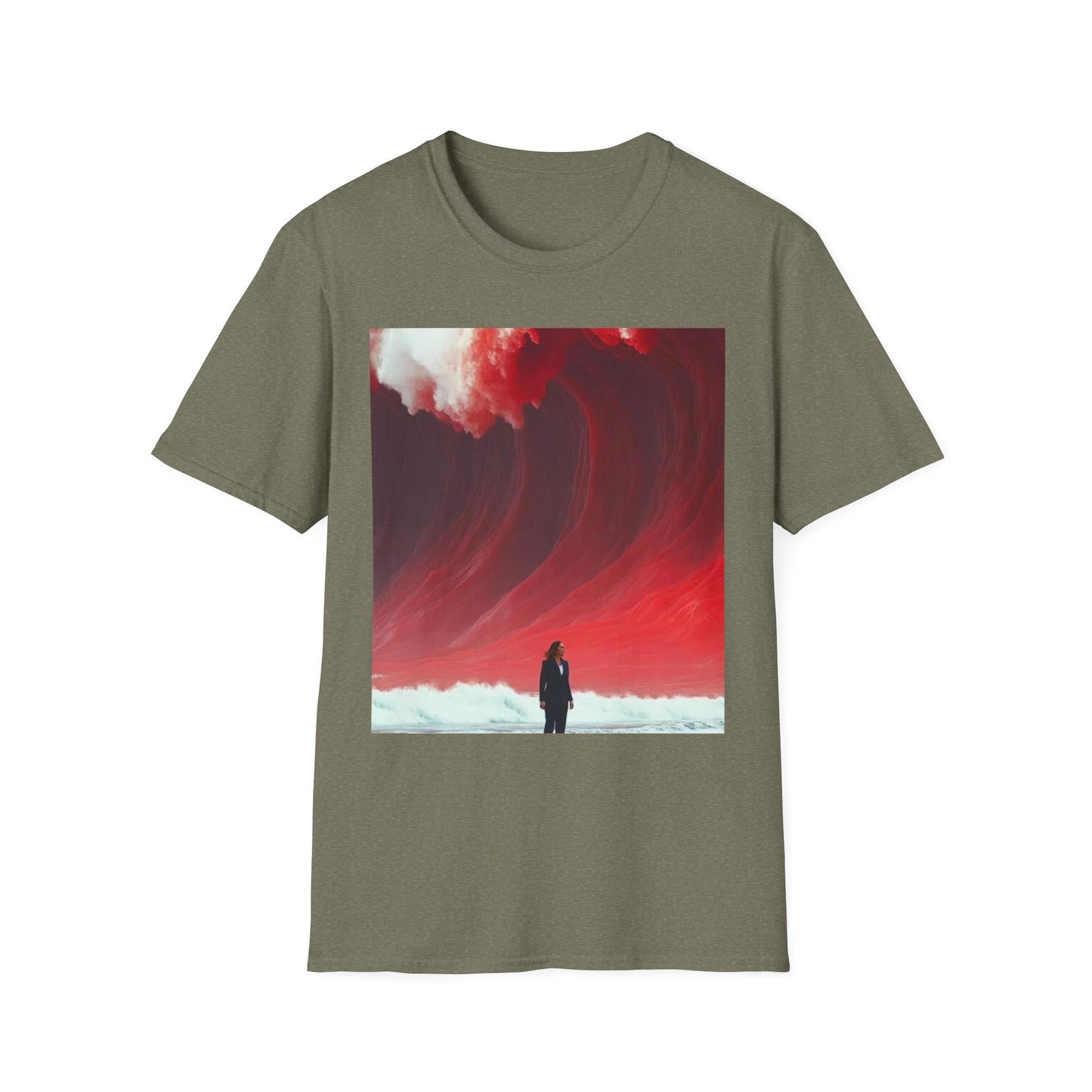 Red Wave Unisex Softstyle T-Shirt