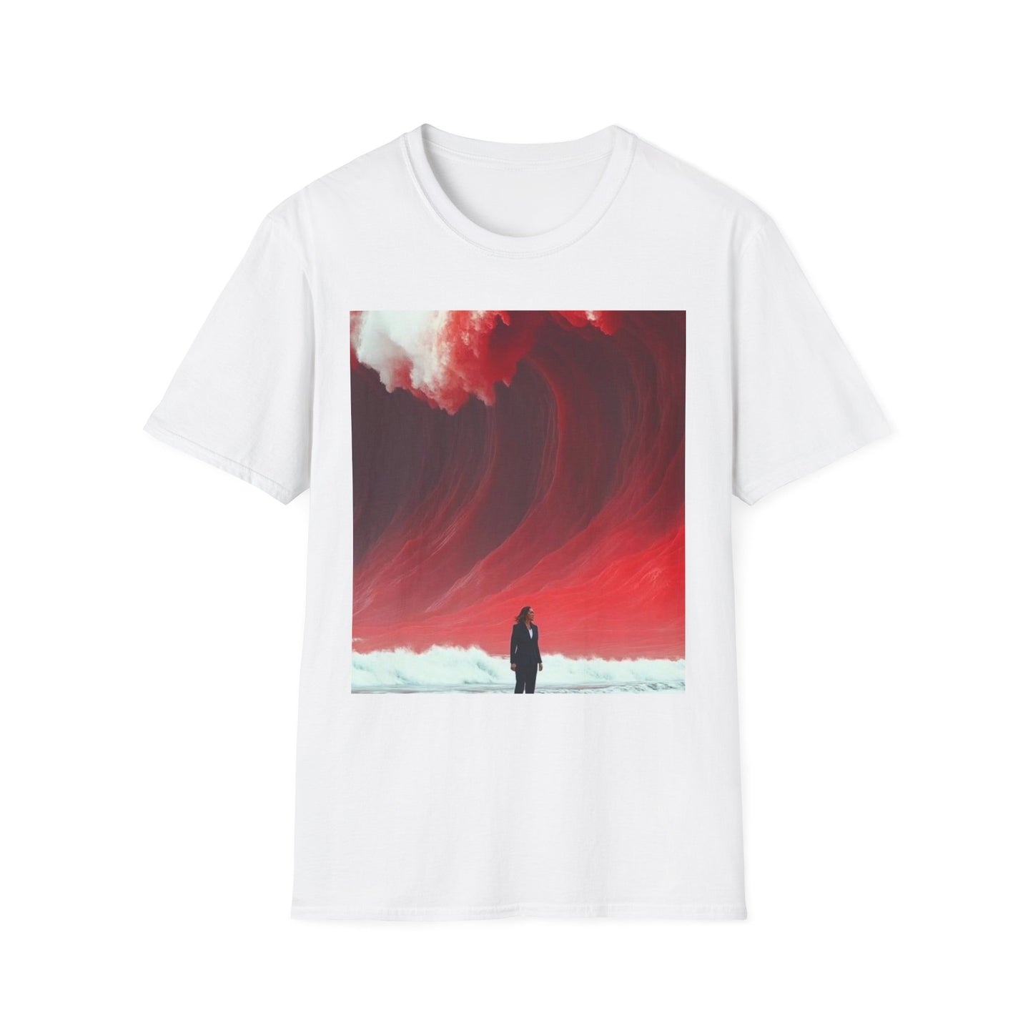 Red Wave Unisex Softstyle T-Shirt